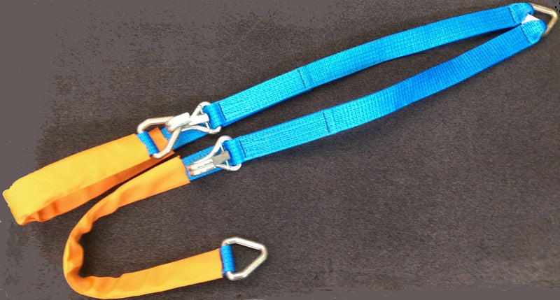 Winching brother strap for tight spaces