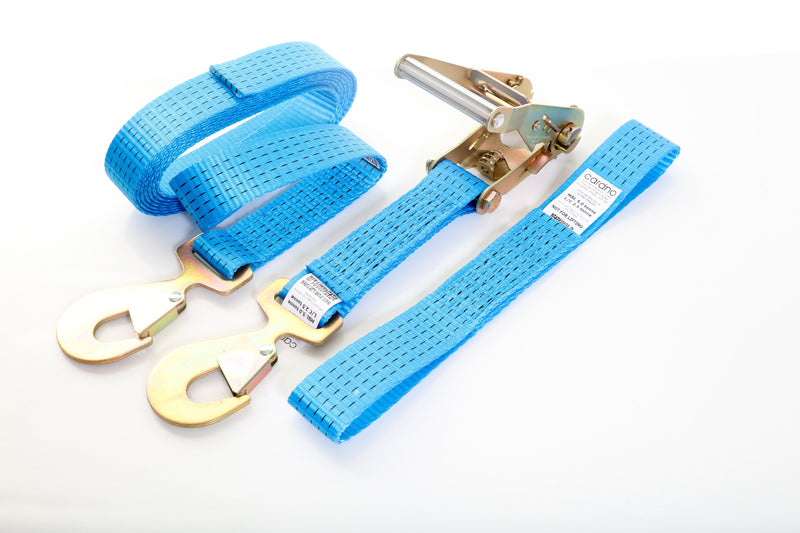 Vehicle Tie-down 5T Strap set with Flat Snap Hooks