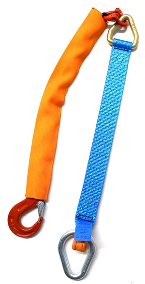 Winching Strap with chain single leg