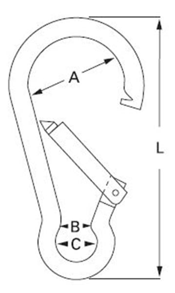 Replacement Carbine Hook 14mm