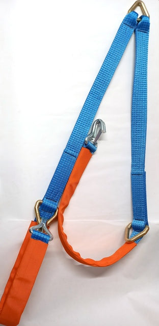 Winch Strap Brother with claw/snap hooks