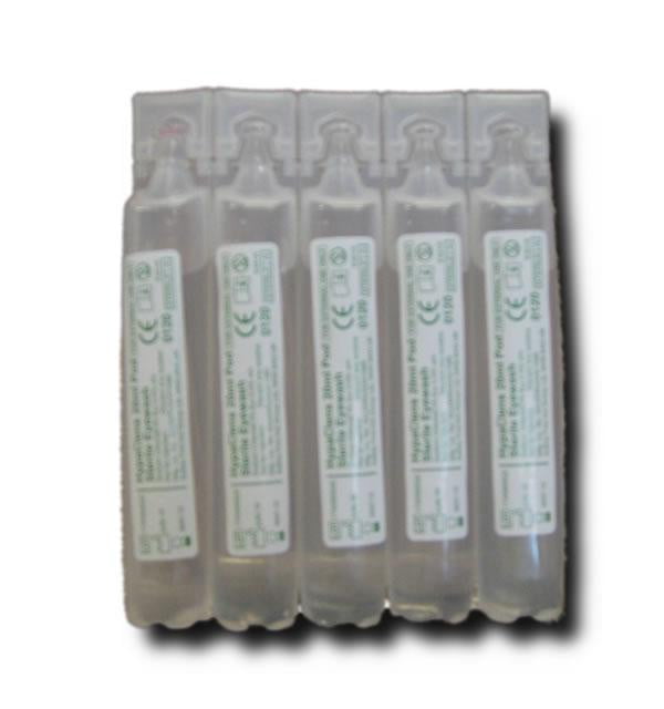Eye Wash - strip of 5 x 20ml pods