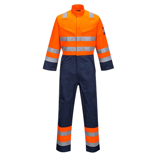 Modaflame Hi-Vis Orange/Navy HVO Coverall