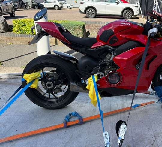 Motorcycle Recovery Tie-Down Strap Kit