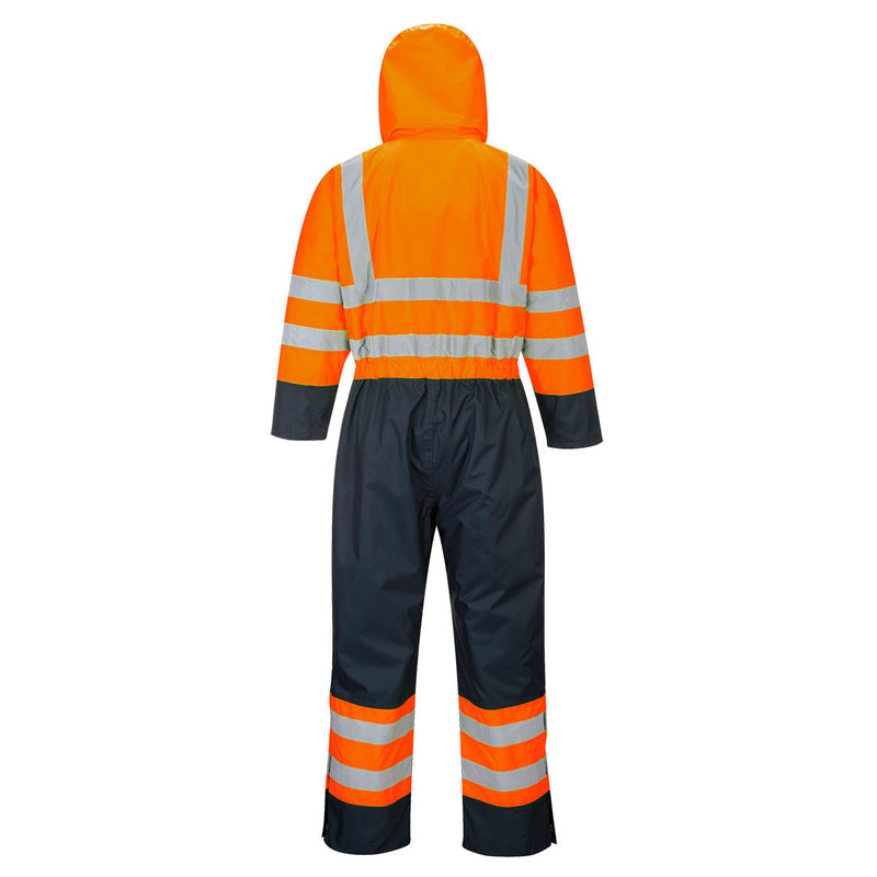 Hi Vis Coveralls Lined and waterproof  - Portwest S485