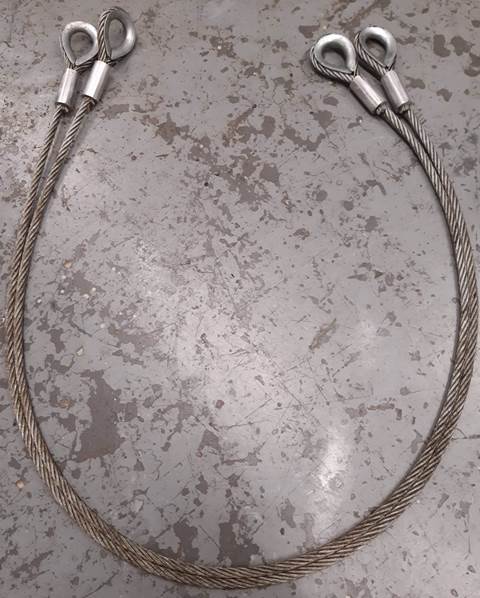 14mm Wire Rope Sling with Thimble Eyes