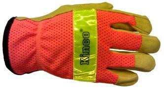 Kinco® 909 Pigskin Mesh Back Glove with Reflective Knuckle