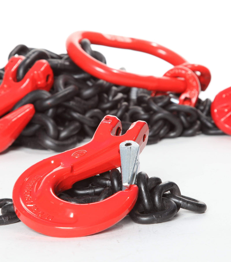 Lifting Chain Sling 4 x 2m Leg with Safety Hooks G8