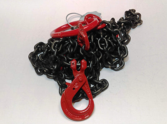 Lifting Chain Sling 2 Leg x 1m with Autolock Hooks