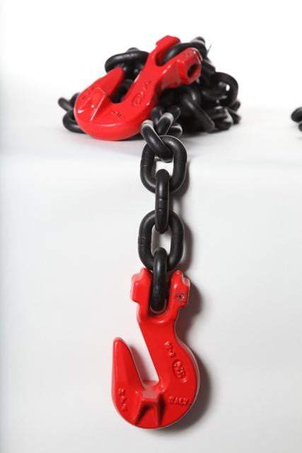 Lifting Chain Single Leg x 2m with Grab Hooks on Each End
