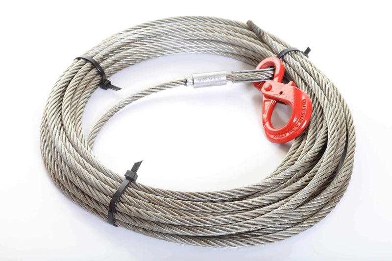 Winch Cable with Auto-Locking Hook