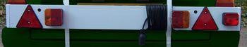 Trailer Board 4ft 6in c/w  6m Cable + Fog Light
