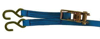 Steering Wheel Tie with Ratchet & S Hooks - Heavy Duty
