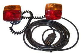 Trailer Lights 12v Magnetic c/w covers for magnets